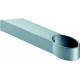 HT-Support d'extrémité porte ,Alu gris 0 66 6712,pour Ovalr.,