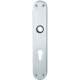 Plaque de porte courte ,VK8,WC-R, 0 14 1418,oval,Alu F1