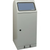 Poubelle de recyclage 70 l H1000xL400xP380mm gris clair, insert galvanisé RAL 7035, avec levier à pédale STUMPF (Par 4)