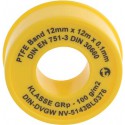GEKA rouleaux de ruban d'étanchéité en PTFE 12 mx12 mmx0,1 mm