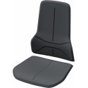 Assise fauteil noir PU (Par 4)