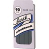 Lacet 120 cm, noir, plat (Par 12)