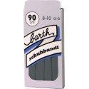 Lacet 150 cm, noir,plat (Par 6)