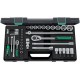 Coffret de douilles 1/4"+1/2"38 pièces 40/52/27/11