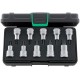 Coffret clés a douille .1/2"10 pièces Torx Stahlwille
