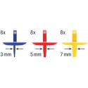 HECO-Croisillon 3-5-7mm - 24 pièces