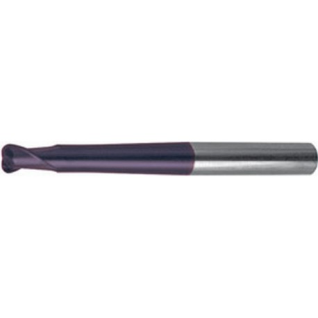 Fraise torique extra longue, Type N, en carbure monobloc, K05/K10, revêtement TiAIN, Ø d1 : 12,0 mm, Long. totale l1 160 mm, Long. coupe l2 10 mm