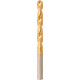 Foret hélicoïdal avec queue cylindrique, en acier à coupe rapide, type N, DIN 338, surface avec revêtement TiN, Ø h8 : 7,40 mm, Long. totale 109 mm