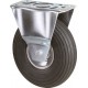 Roulette 260mm LG.R Cadre ech Galv. Roue gonflable
