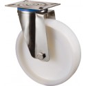 Roue plastique - acier inoxidable --d 125mm 130KG Tragpour