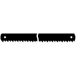 Lame pour scie universelle, Modèle : Lame de scie à bois, dents cm/pouce 5,5/14, Long. 150 mm