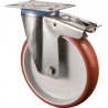 Roulette polyurethan avec frein d 150 mm 180Kg Tragpour