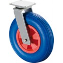 Roulette 400mm L400.D16.400 increvable bleu