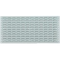 Panneau affichage étiquette 1981x457 mm gris RAL 7035