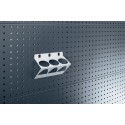 Support incliné avec 3 prises - 68mm