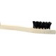 Brosse poils noir poignée bois