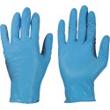 Gants jetables en nitrile Bleu  Sans poudre  Taille?: 10(Box a100St.)