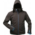 Veste Softshell avec capuche Taille XL, noir