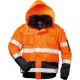 Veste softshell Haute visibilité VOLKER Taille L, orange/marine