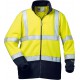 Veste softshell Haute visibilité Valentin Taille L, jaune-marine