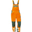 Salopette Haute visibilité METZ Taille 48, orange/gris