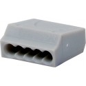 Borne enfichable VDE 5x1,5mm gris Jager (Par 100)
