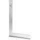 Equerre de serrurier avec butée 150x100mm Galva HP