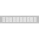 Plaque grille aération 100x500 mm, F1 rainuré 30x5 mm