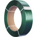 PET Bande cerclage vert 13x0,6 mm, Rouleau de 2500 m