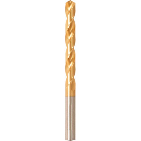 Foret hélicoïdal avec queue cylindrique, en acier à coupe rapide, type N, DIN 338, surface avec revêtement TiN, Ø h8 : 8,90 mm, Long. totale 125 mm