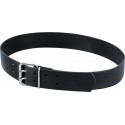 Ceinture cuir Carsten, double broche longueur 100 cm