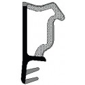 Ailes de butée de pliage Joint Noir D3630noir (Par 150)