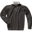 Pull-over Taille XL, gris foncé chiné