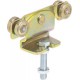 HELM 391 Monture tole galvanisée, fixation sur plat, galet avec moyeu M12x60