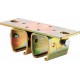 HELM 402 D manchon double avec fixation plafond., 60 mm