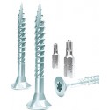 Vis E-Jet 5,0x 35 TG galvanisé bleu avec fraisage (Par 500)