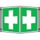 Panneau d'urgence Alu premiers secours 200x200