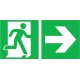 Panneau d'urgence 200x400mm Alu.