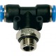 Connecteur en Té plastique G3/8 .D10