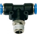 Connecteur en Té plastique R3/8 .D10