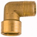 Raccord coudé laiton G/R 1/4 a./i./ MS