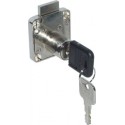 Serrure meuble nickel