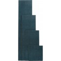 Plaque perforée 495x457 mm anthracite gris RAL7016