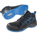 Chaussure de sécurité haute 634200, ESD,S3,Taille 40,noir/bleu