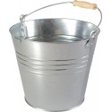 Seau tôle d'acier galvanisé 12l modèle léger 1 PCS