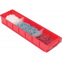 Boite rangement VKB 600x186x83 mm rouge (Par 8)