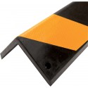 Cornière caoutchouc jaune noir 101x101x805mm