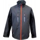 Blouson softshell 61270, gris foncé/noir,Taille L