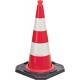 MORION-Cone de signalisation -EU 500 Typ A, rouge-blanc réflechissant