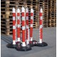 Chaine signalisation + poteau ( 5x3m chaine + 6 poteaux)